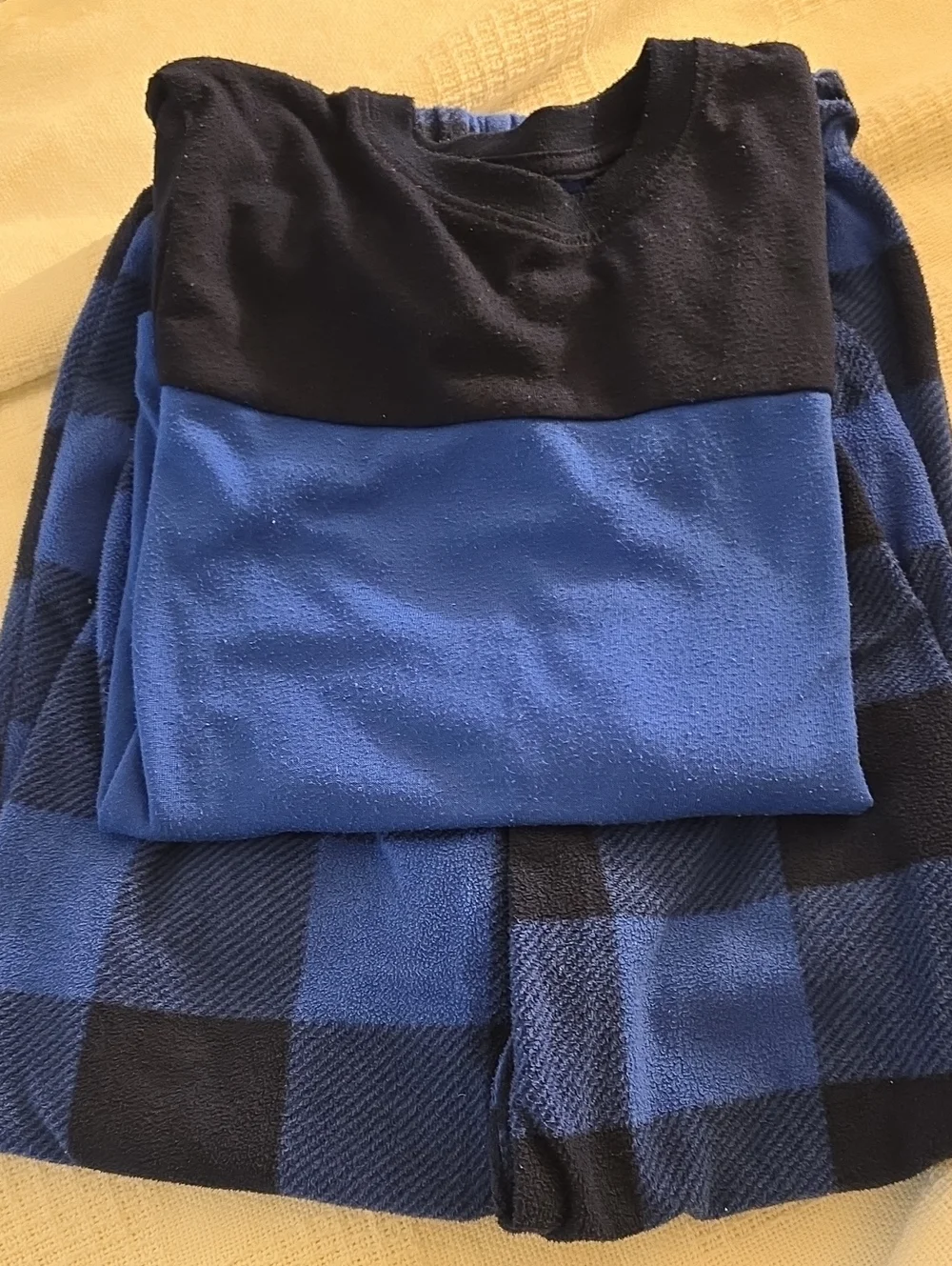Cat & Jack Blue and Black Kids Pajama Set